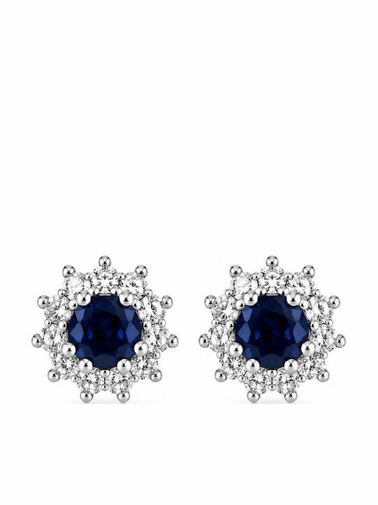 Jooliete Jooliete Ohrringe Aus Silber Mit Blauen Steinen