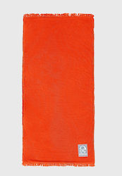 Funky Buddha Cotton Orange Beach Towel with Fri...