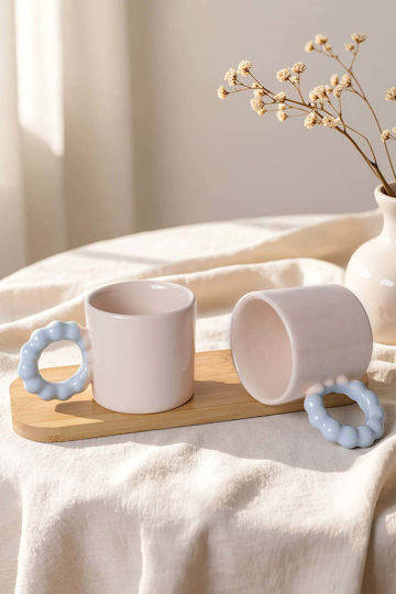 SteweHome Κούπα Κεραμική Μπεζ 260ml 2τμχ
