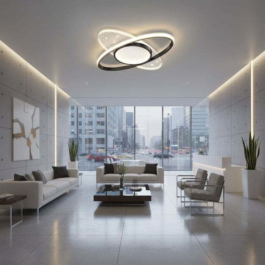 Alista Home Ceiling Light Black with Integrated LED and Remote Control
