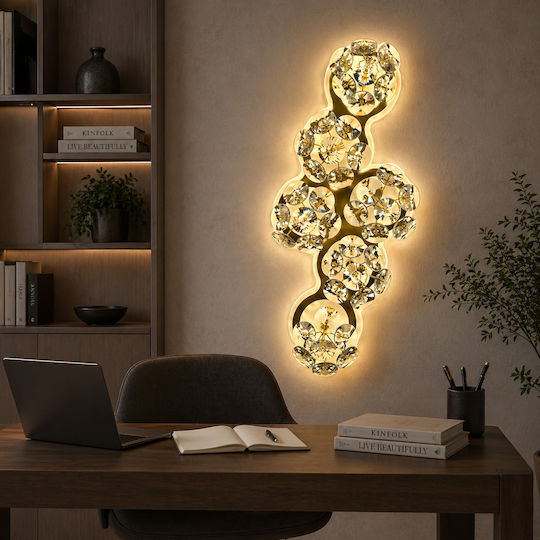 Alista Home Φωτιστικό Τοίχου LED Χρυσό Alista Home Φωτιστικό Τοίχου LED Χρυσό