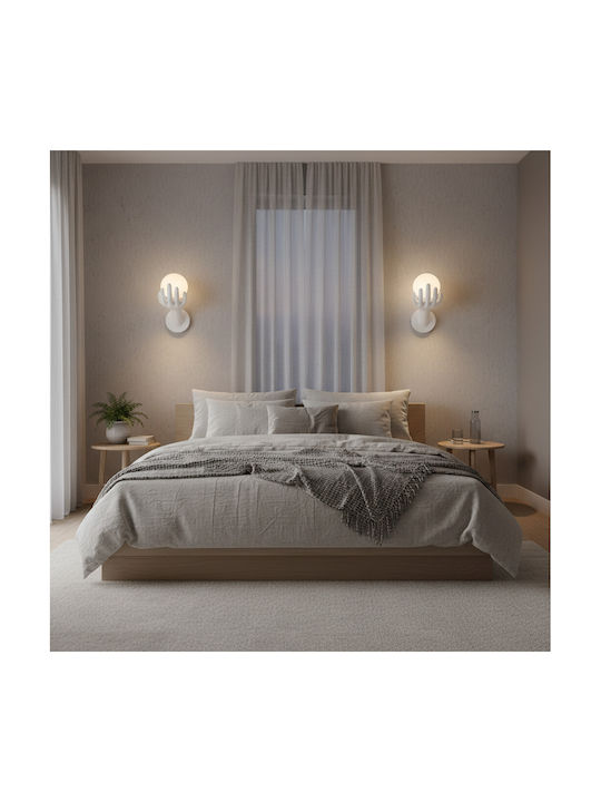 Alista Home Corp de iluminat de perete modern cu soclu E27 alb 15x30cm