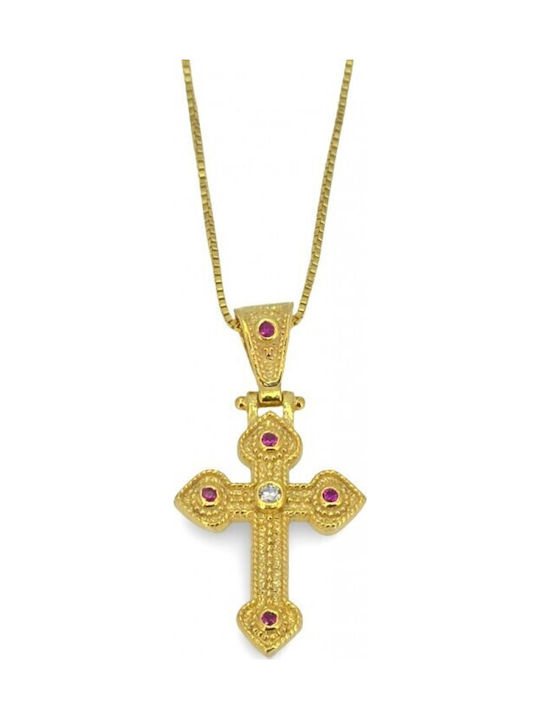 Silver Gold Plated Cross