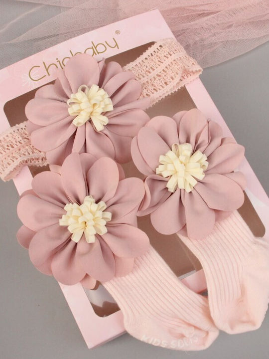 Intimonna Set Baby Headbands in Pink Colour