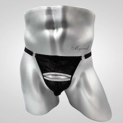 APH Ανδρικό Sexy String Μαύρο