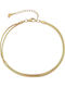 Silver And More Gold Plated Stainless Steel Anklet Chain 21cm