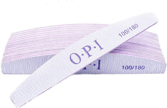 Set of 50 Banana Nail Files Opi Double-Sided 100/180 Natural Nail