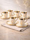 SteweHome SteweHome Kaffee Tasse aus Porzellan Gold 100ml