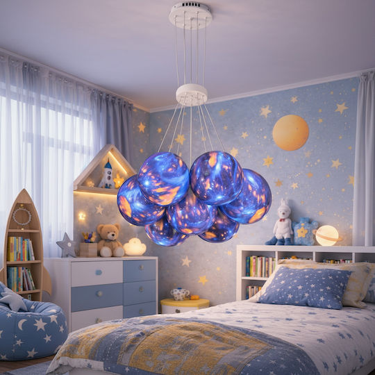 Alista Home Πολύφωτο Παιδικό Φωτιστικό Κρεμαστό από Μέταλλο με Υποδοχή E27 30cm
