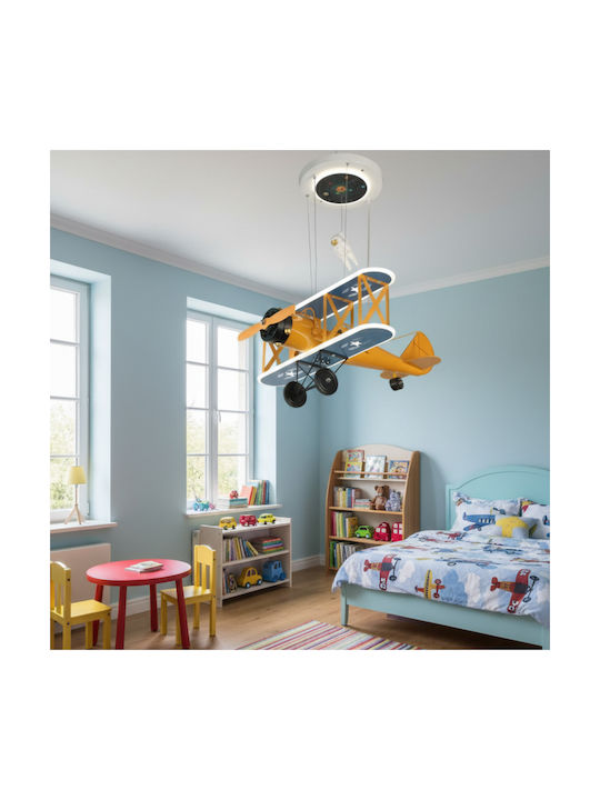 Alista Home Candelabru pentru copii suspendat 80W cu soclu E27 portocaliu