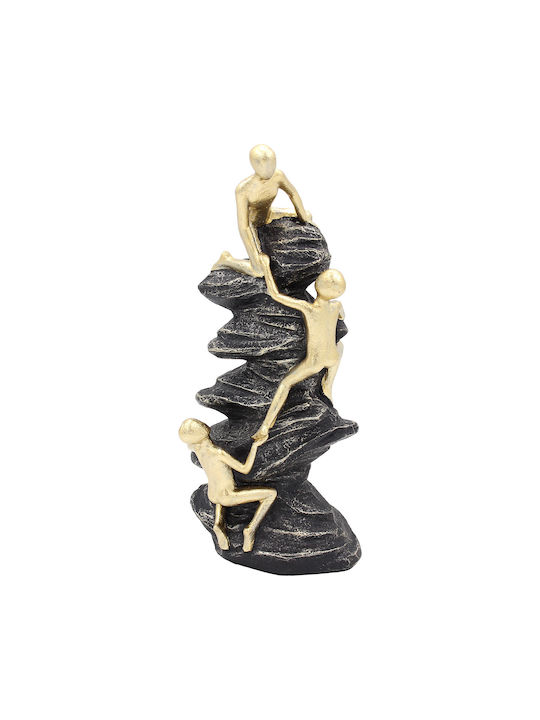 Decorative Polyresin 10x8x25 Cm Black Gold Keskor 72347-1