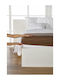 Living Home Σεντόνι Υπέρδιπλο με Λάστιχο 160x200+30εκ. Aschbraun