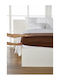 Living Home Σεντόνι Υπέρδιπλο με Λάστιχο 160x200+30εκ. Maroon 077