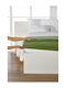 Living Home Чаршаф Кралица с Еластична Лента 160x200+30см Маслинен 042
