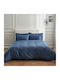 Vesta Home Nemesis Bed Sheets Set King Size 280x280cm Blue 4 Pieces