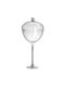 Inart Decorative Glass Transparent Vase Y52cm