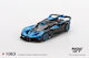 Mini GT Macheta Bugatti Bolide Statische Modelle Mit Klebstoff und Farben Schwarz Blau Maßstab 1:64