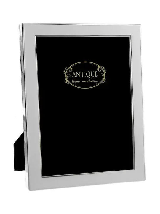 Wall-Mounted Metallic Photo Frame With Silver Frame