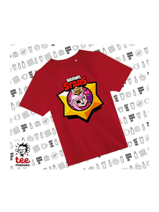 Brawl Stars Παιδικό T-shirt Κοκκινο Melodie