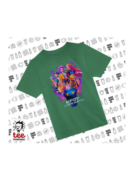 Koupakoupa Kinderoberteile T-Shirt Grün Kpop KP...