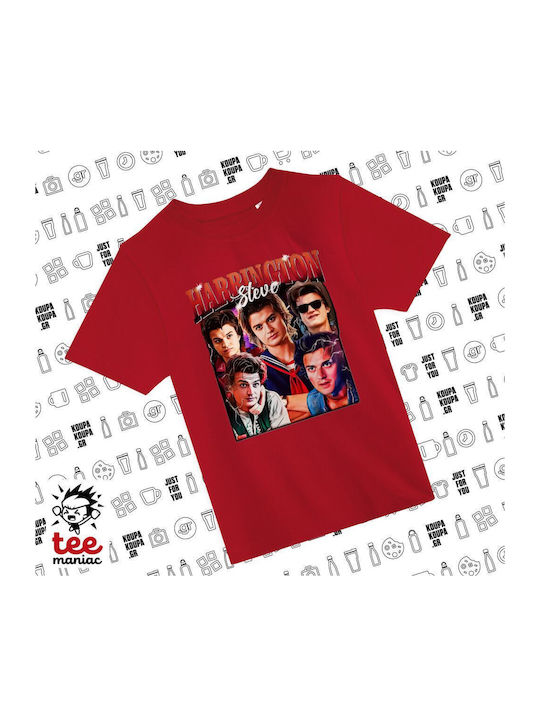 Stranger Things Kids T-shirt Red Steve Harrington