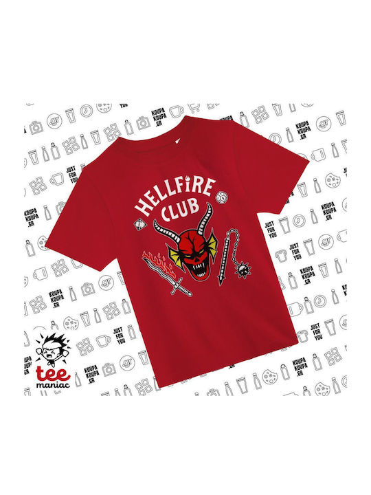 Stranger Things Kids T-shirt Red Hellfire Club
