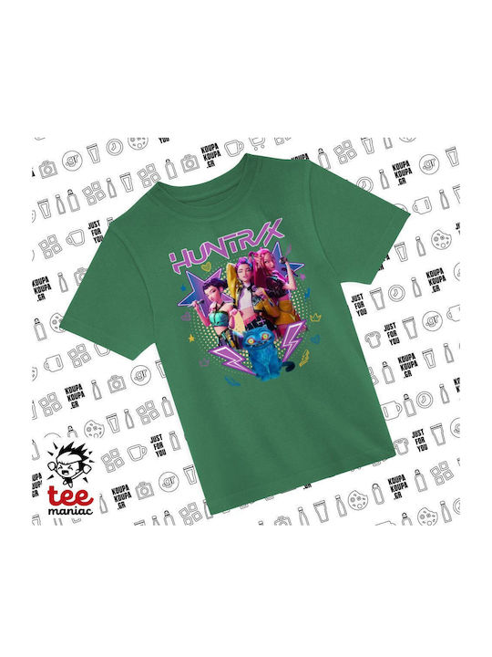 Koupakoupa Kinderoberteile T-Shirt Grün K-pop S...