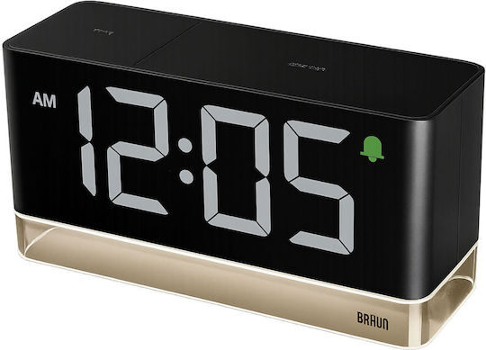 Braun Braun Tischuhr Digital LED Schwarz 67128