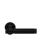 Zogometal Front Door Lever With Left Rosette 2501 Black