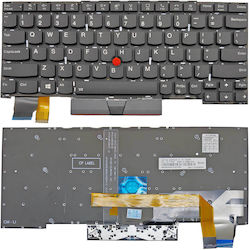 Πληκτρολόγιο Laptop Lenovo Thinkpad X13 Yoga Gen 1 20sx 20sy Us Μαύρο Backlit Trackpoint Πληκτρολόγιο Laptop Lenovo Thinkpad X13 Yoga Gen 1 20sx 20sy Us Μαύρο Backlit Trackpoint