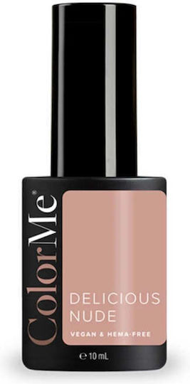 Ojă Pentru Unghii Cu Gel Semi-Permanentă Vegan Fără Hema Nuanta Delicioasă Nude Colorme Cosmetics 10 Ml