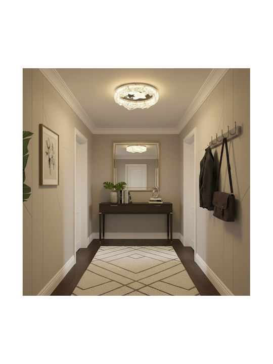 Alista Home Πλαφονιέρα Οροφής Λευκή με Ενσωματωμένο LED