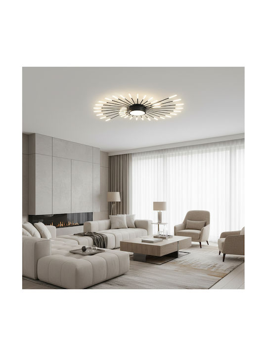 Alista Home Πλαφονιέρα Οροφής Λευκή με Ενσωματωμένο LED και Τηλεχειριστήριο