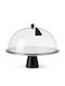 Yuk Metallic Cake Stand with Lid Black 37x37cm