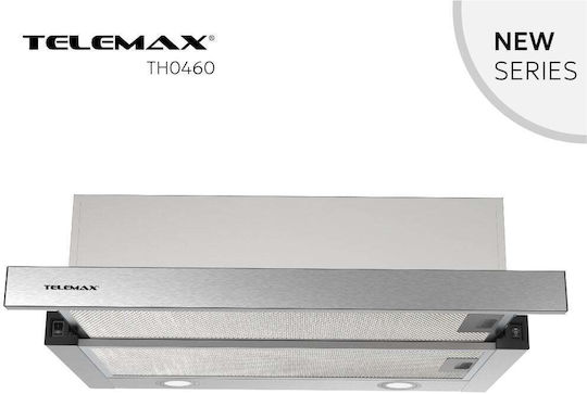 Telemax TH0460 Einziehbare Abzugshaube Recycling 60cm Inox
