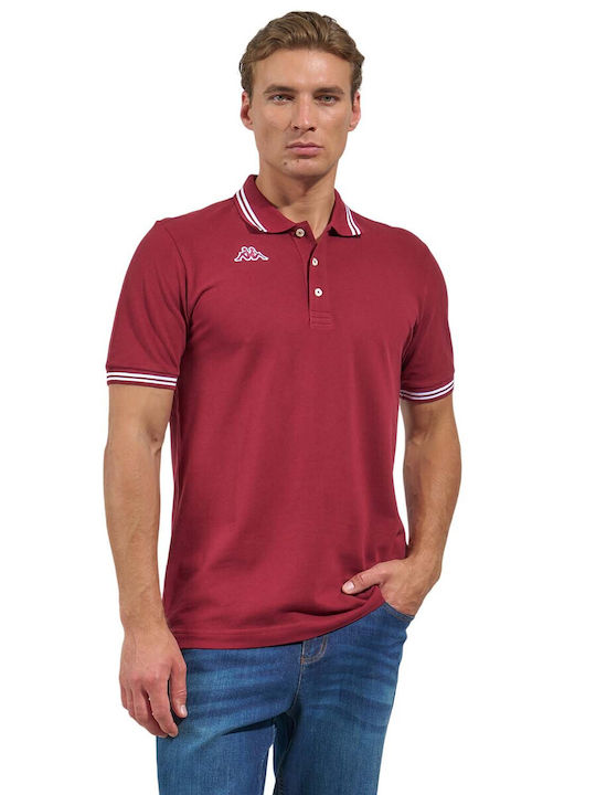 Kappa Maltax 5 Polo Μπλούζα Κοντομάνικη Μπορντό