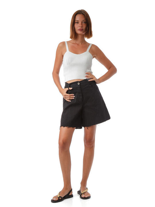 Silia D Women's Black Bermuda