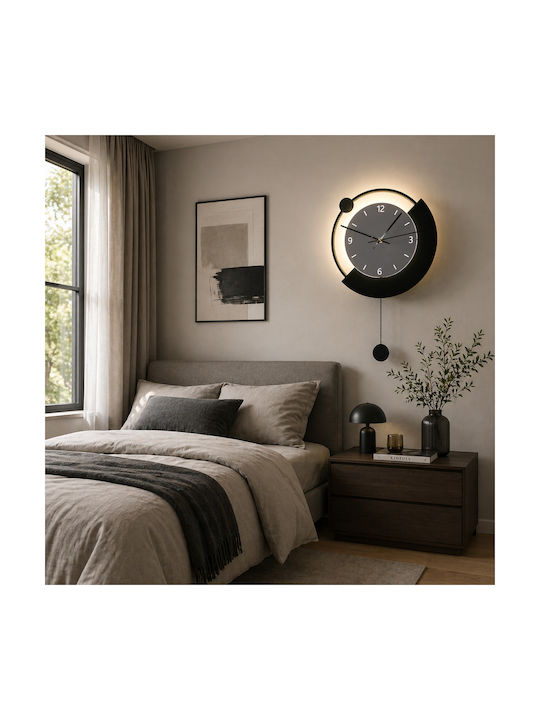 Alista Home Ceas de Perete Negru Ø30cm