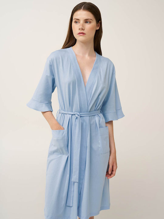Vamp Summer Women's Robe Light Blue