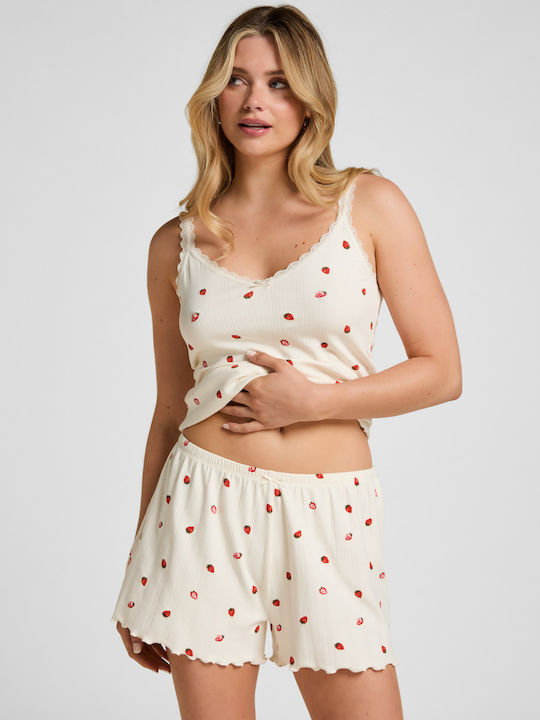 Hunkemöller Summer Women's Pyjama Shorts Strawberry Pointelle Pointelle