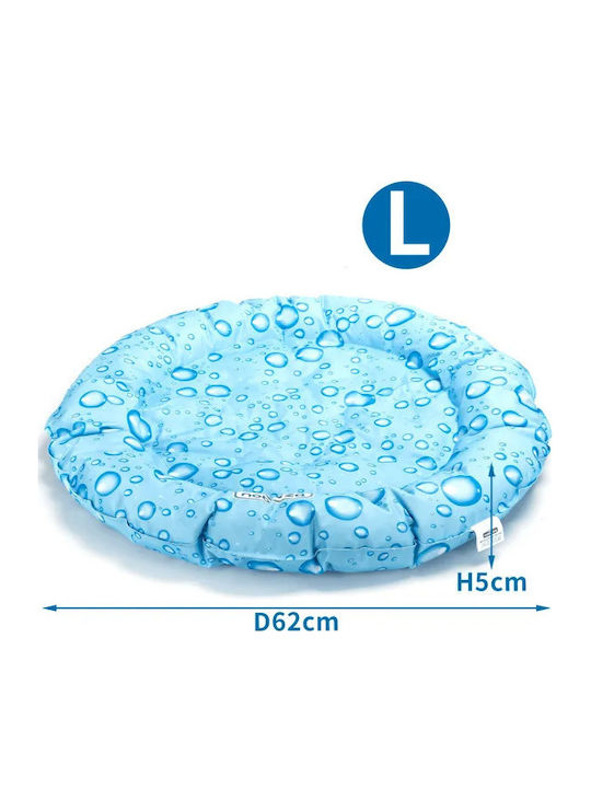 Nobleza Round Cooling Blue Dog Mattress 62x62cm