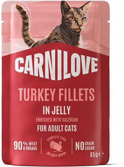 Brit Wet Cat Food Pouches with Turkey 85gr