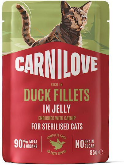 Carnilove Υγρή Τροφή για Γάτες σε Φακελάκι με Πάπια 85gr