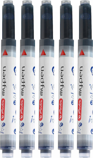 Herlitz Μαρκαδόροι Blue Σετ 5τμχ