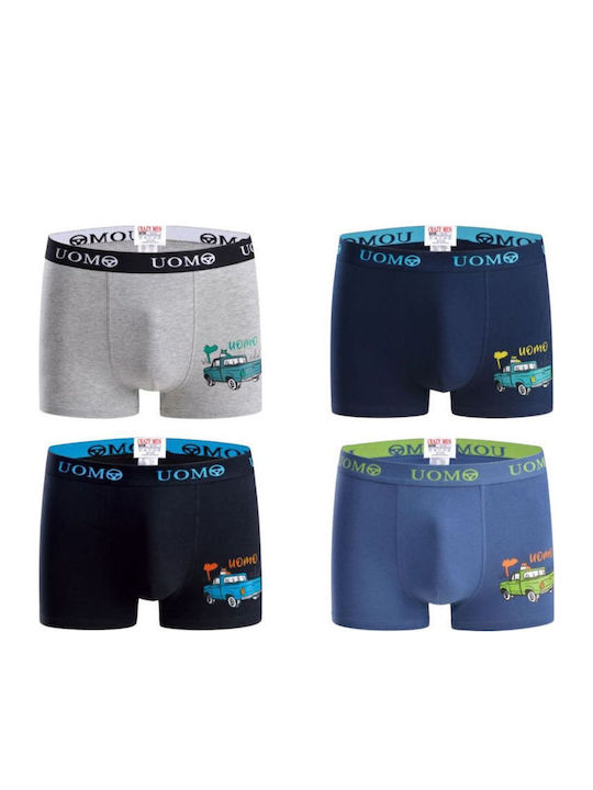 Uomo Set Kids Boxers 4 Pieces Multicolour