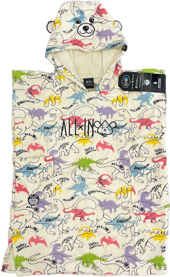 All In Color Your Poncho Baby 2-6 Years Old Dino