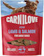 Carnilove Jerky Λιχουδιά Σκύλου χωρίς Σιτηρά με Κρέας, Αρνί και Σολομό 100gr