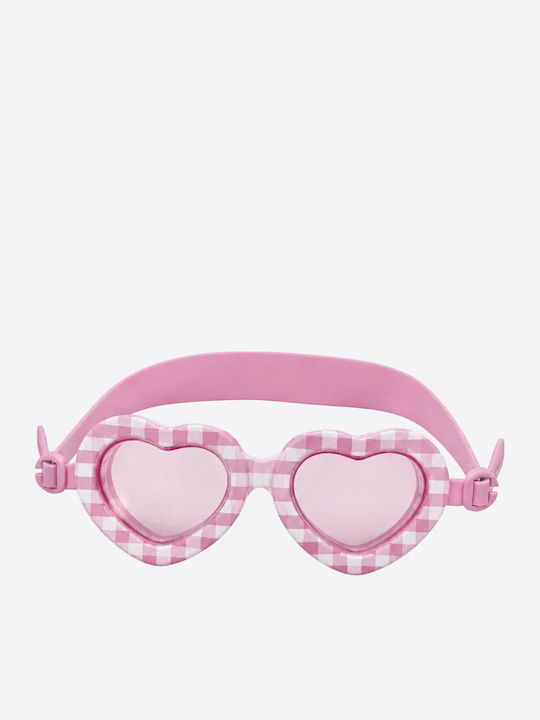 Flamingueo Swimming Goggles Kids with Anti-Glare Lenses Pink
