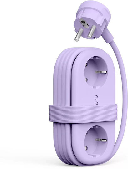 Orico GaN Charging Station With 2 USB-A Output Ports And 2 USB-C Output Ports And USB-C Cable 65W In Purple Colour AP3