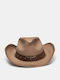 Decoro Women's Wicker Western Brown Hat